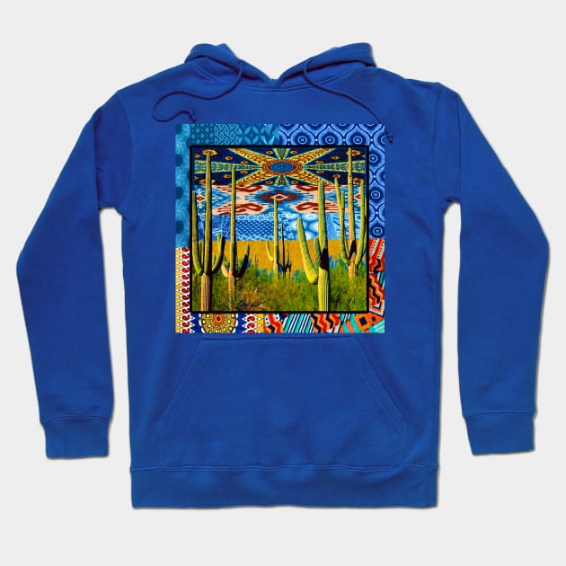 Cactus and Southwest Vibes Hoodie by artbyomega